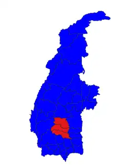 Location within Sagaing Region