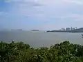 Zhuhai and Jiuzhou Islands, viewed from Yeli Island at Pearl River mouth