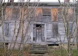 Abandoned Young-Shaw House on State Route 246