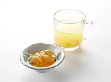 Yuja tea and yuja-cheong