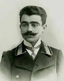 Yusif Vazir photographed as a law student in 1911