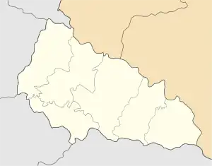 Onokivtsi is located in Zakarpattia Oblast