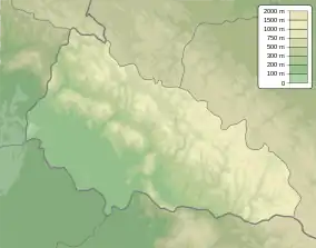 Brebeneskul is located in Zakarpattia Oblast