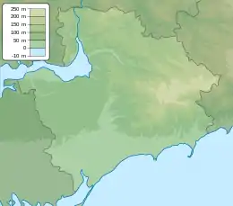 Nesterianka is located in Zaporizhzhia Oblast