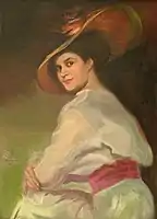 Portrait of a girl with a hat