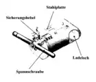 The M1877's breech block.