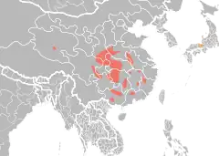 Mapa występowania