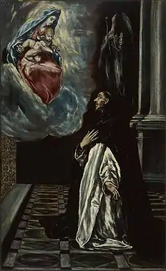 El Greco, Adoracja Madonny z Dzieciątkiem przez świętego Hiacynta, 1608–1614