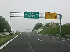 Autostrada A3, zjazd do miast Samobor i Sveta Nedelja