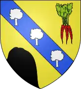 Herb miejscowości Montigny-en-Arrouaise, Francja (marchewka)