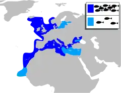 Mapa występowania