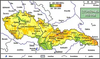 Granica czechosłowacko-węgierska.