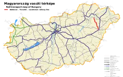 Mapa przebiegu linii kolejowej 106