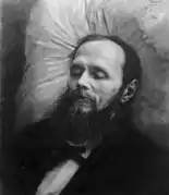 Fiodor Dostojewski na marach, 1881