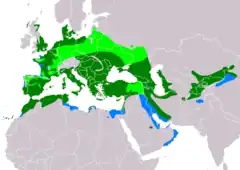 Mapa występowania