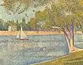 Georges Seurat:Sekwana przy Grand Jatte wiosną