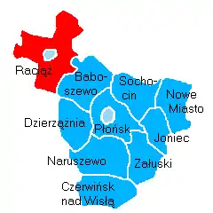 Położenie na mapie powiatu