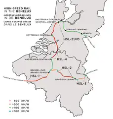 Mapa przebiegu linii kolejowej