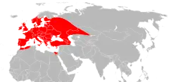 Mapa występowania