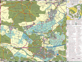 Mapa Gminy Schönwalde-Glien, część wschodnia