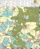 Mapa Gminy Schönwalde-Glien, część zachodnia