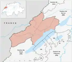 Mapa konturowa Neuchâtel, blisko centrum u góry znajduje się punkt z opisem „Tremplin de la Combe-Girard”