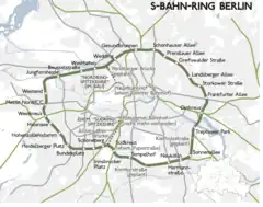 Mapa przebiegu linii kolejowej