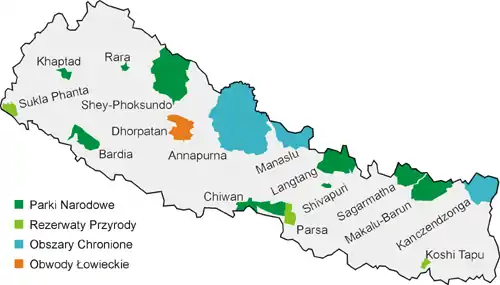 Obszary chronione Nepalu