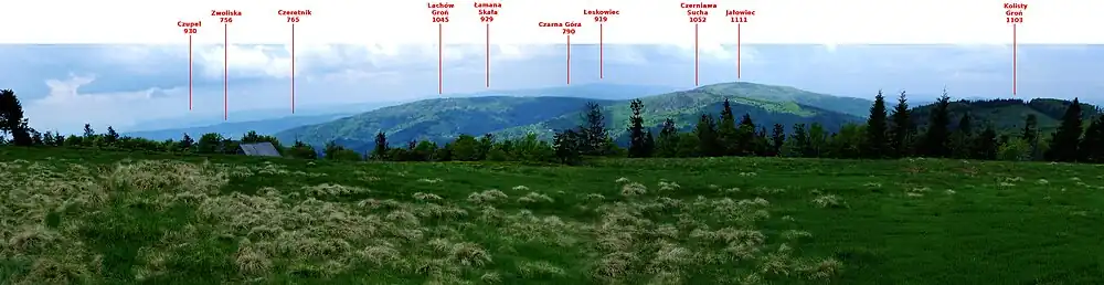 Panorama z Hali Mędralowej