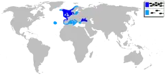 Mapa występowania