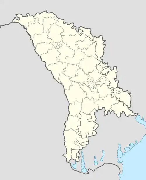 Mapa konturowa Mołdawii