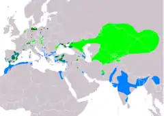 Mapa występowania