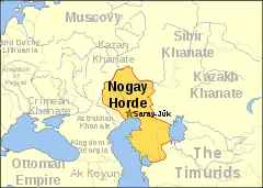 Mapa Nogajów