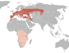 Mapa występowania