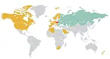 Grupa Paradyż- mapa eksportu