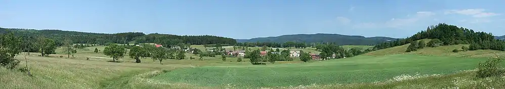 Panorama okolicy Przybkowic.