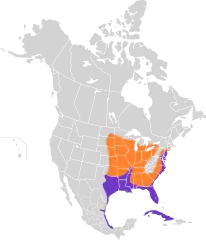 Mapa występowania