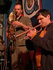 Sing Sing Penelope podczas koncertu z cyklu „Czwartek Jazzowy z Gwiazdą” w siedzibie SJC. 15 lutego 2007 roku.