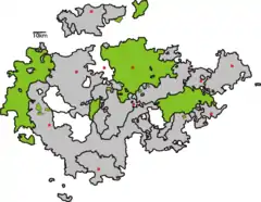 Mapa Saksonii-Weimar-Eisenach