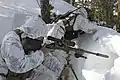 Snajperzy w parkach w kamuflażu Marpat Snow