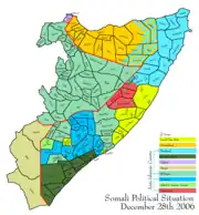 Sytuacja polityczna w Somalii na dzień 28 grudnia 2006