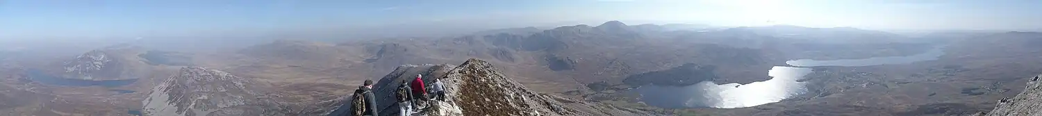 Panorama ze szczytu Errigal