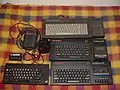 ZX Spectrum +, ZX Spectrum +2A, ZX Spectrum +3, na górze Amstrad CPC 6128