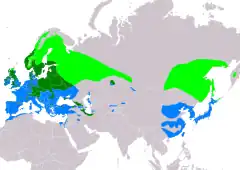 Mapa występowania