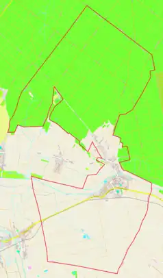 Mapa konturowa Strzeleczek, na dole po prawej znajduje się punkt z opisem „Strzeleczki”