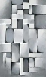 Theo van Doesburg, Composition in gray (Rag-Time), 1919