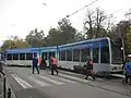 Wykolejony wagon NGT6 #2024 pod Bagatelą