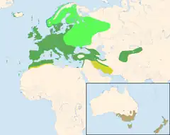 Mapa występowania