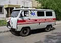 Ambulans pogotowia ratunkowego na Ukrainie