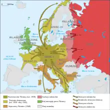 Mapa Europy w latach 1939–1941